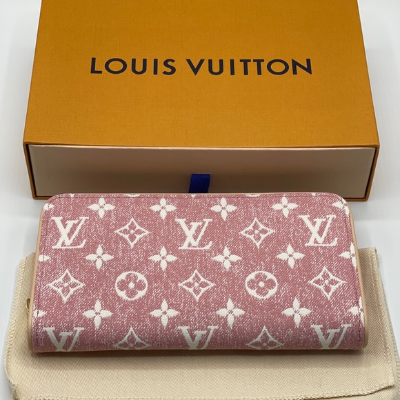 Louis Vuitton Jacquard Denim Monogram Long Round Zippy Wallet Limited Edition - Picture 1 of 16